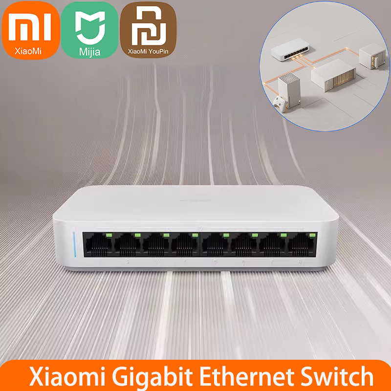 Xiaomi Hub Mijia Hub - Xiaomi Mi 8 Ports RJ45 Gigabit