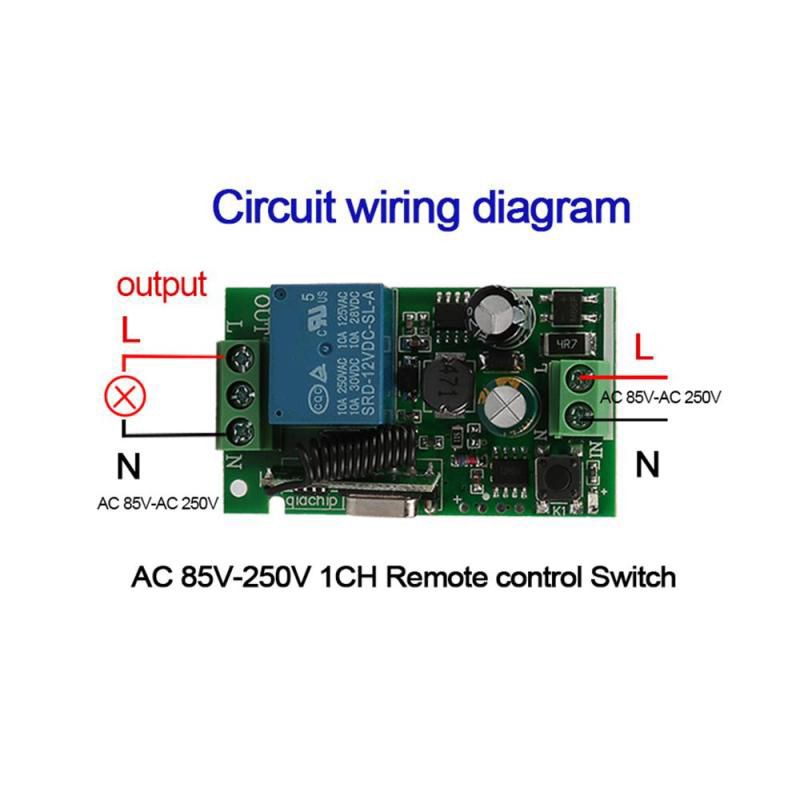 Universal 433 MHz AC 220V 1 Ch - 433Mhz Receiver Module ulasan dan harga