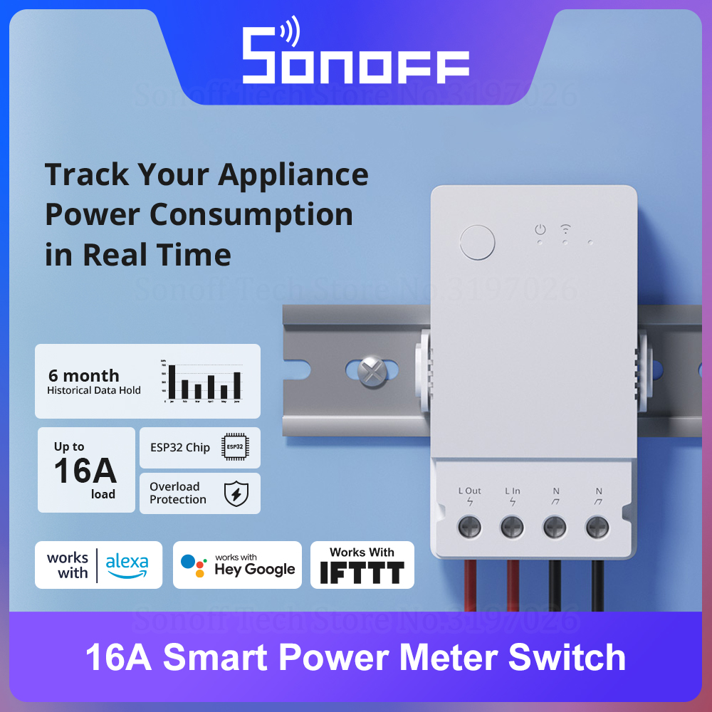 SONOFF POW Origin 16A Smart Po - Sonoff Basic Switch ulasan dan harga