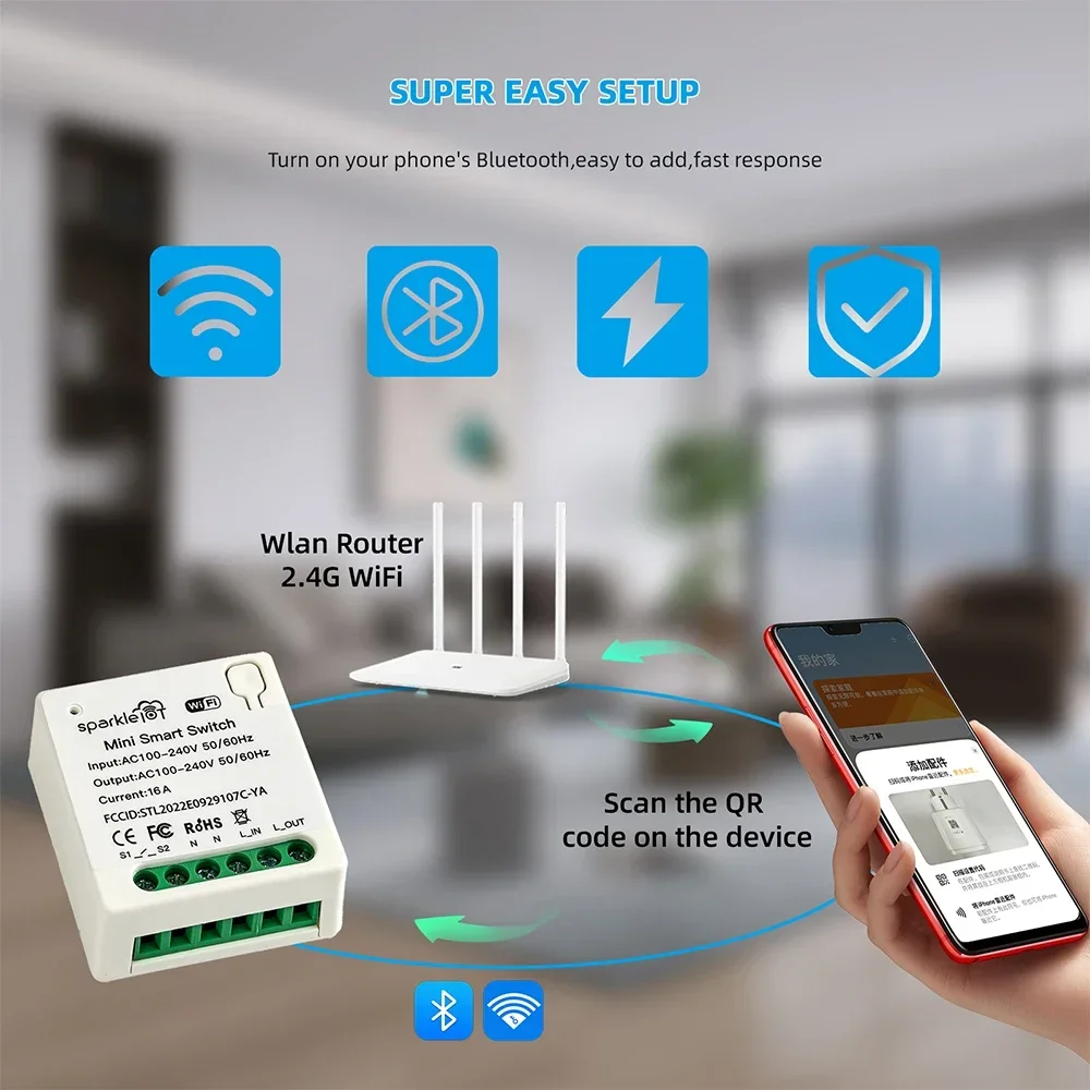 16A Matter WIFI Smart Switch A - Diy Home Automation System ulasan dan harga