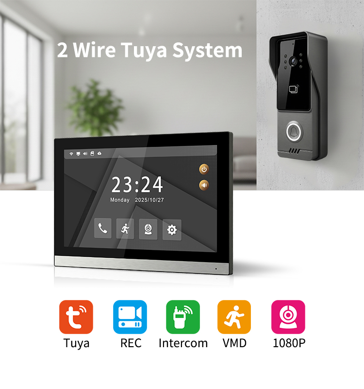 2 Wire Video Intercom System 1 - Smart Doorbell Wired ulasan dan harga