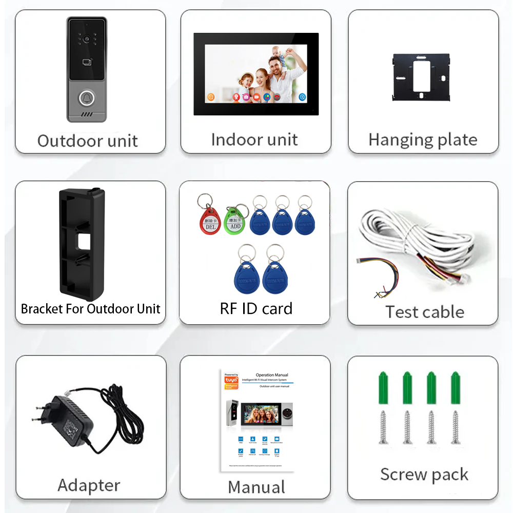 WiFi Touch Screen Intelligent  - Smart Doorbell Wired ulasan dan harga