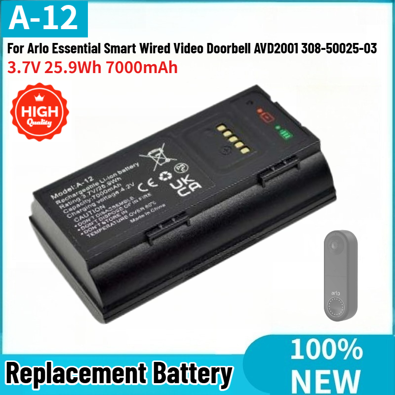 A-12 High Quality Battery 3.7V - Smart Doorbell Wired ulasan dan harga